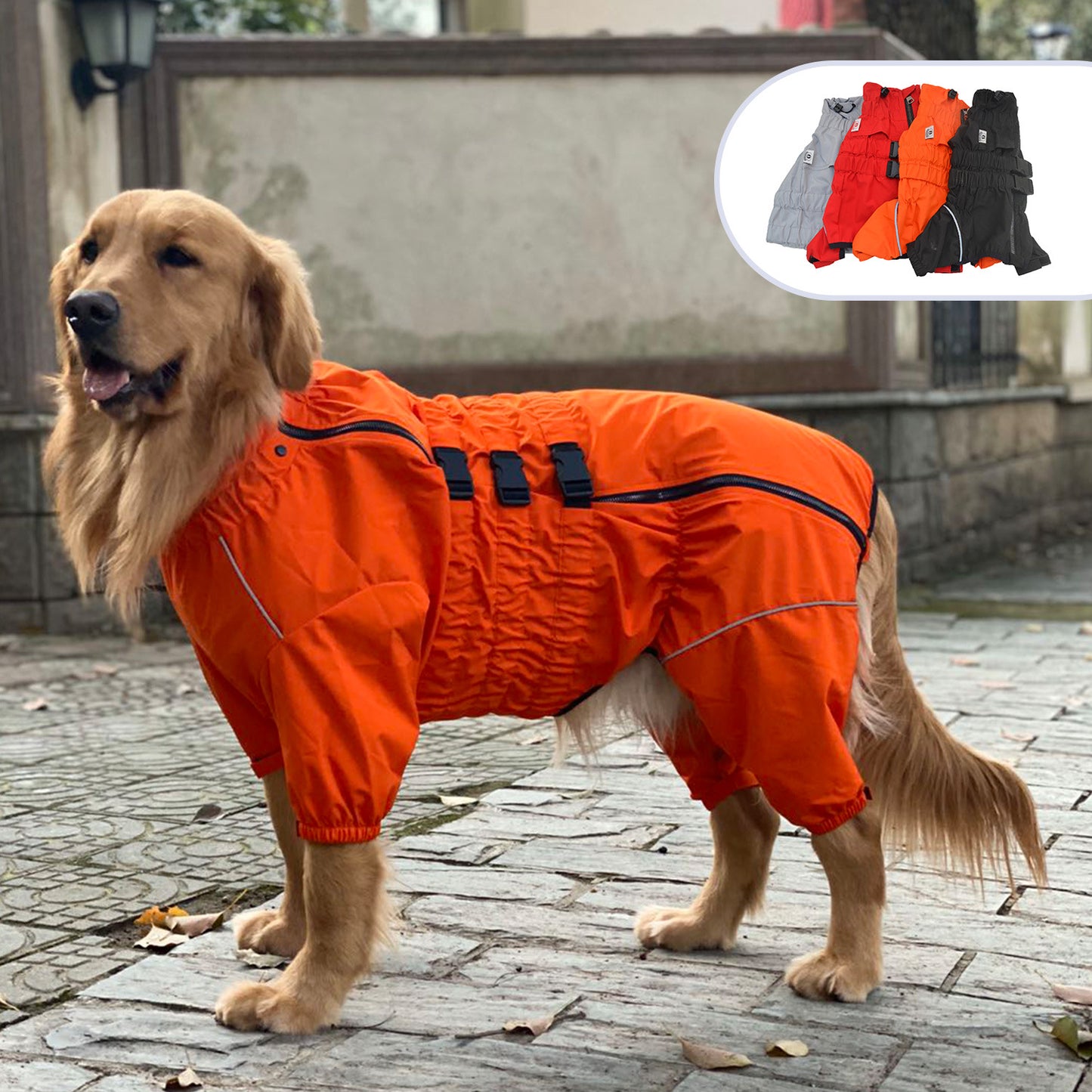 Four-legged Outdoor Dog Raincoat