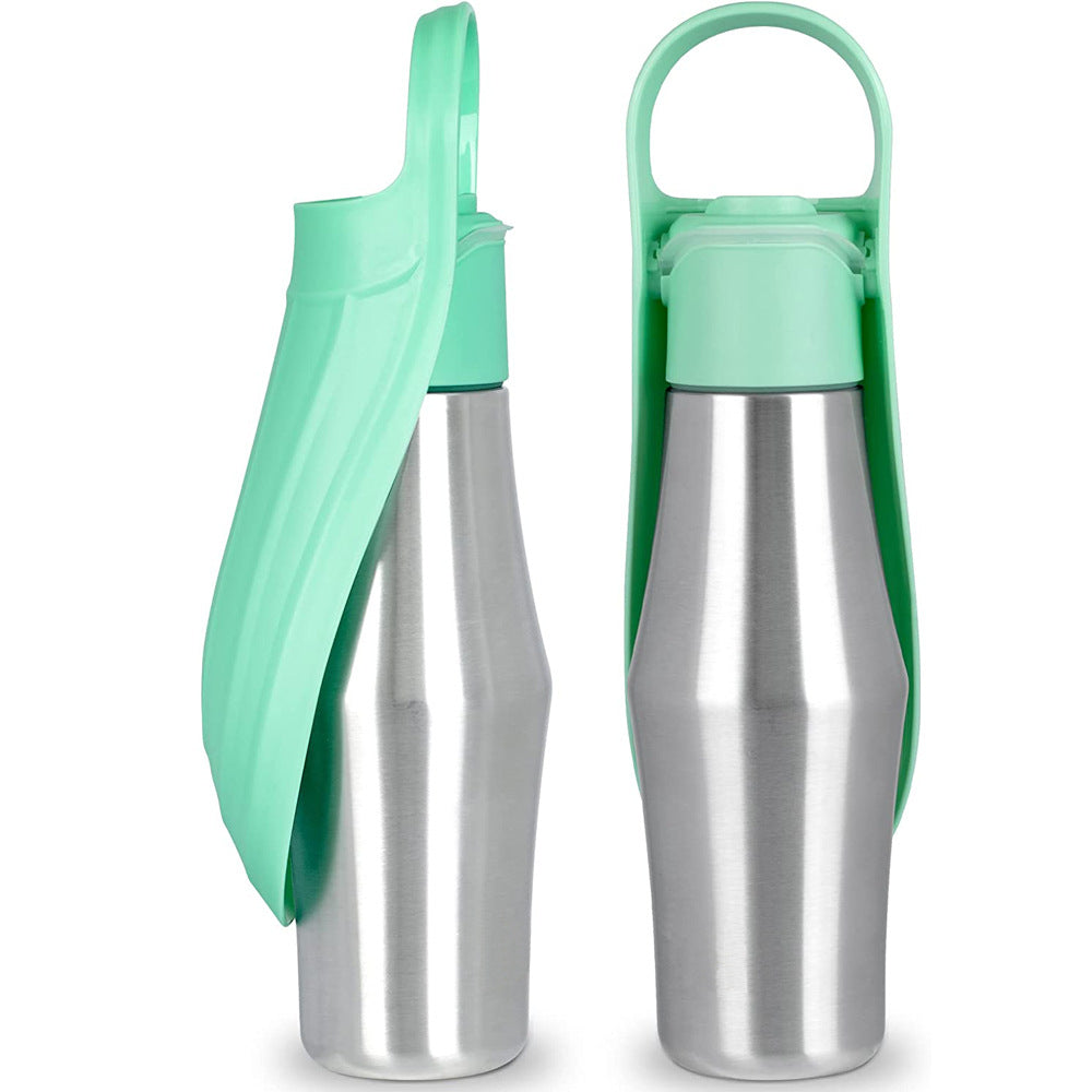 Silicone Leaf Design Dog Water Bottle