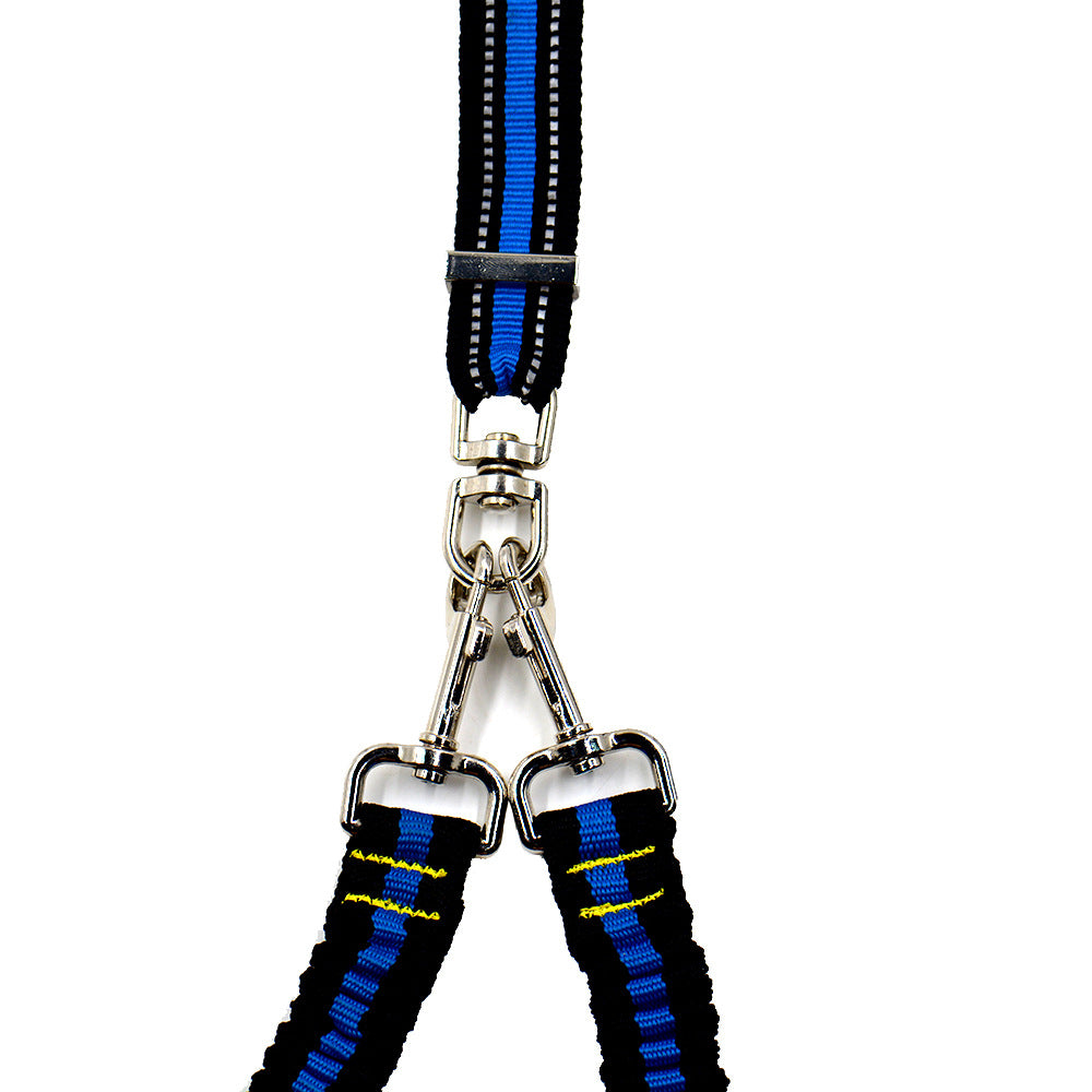 Double-Headed One-to-Two Nylon Dog Leash