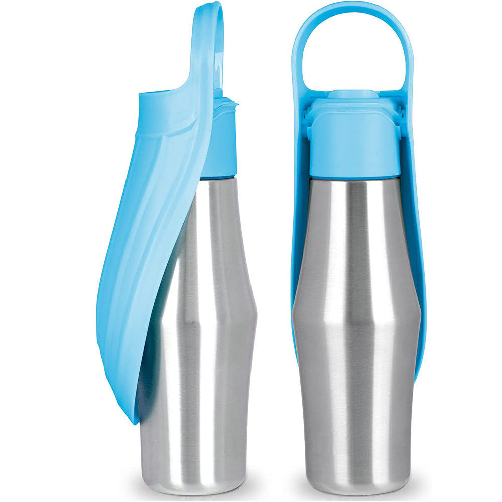 Silicone Leaf Design Dog Water Bottle