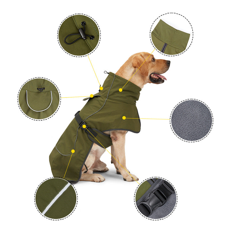 Warm Double-Layer Snowproof Dog Jacket