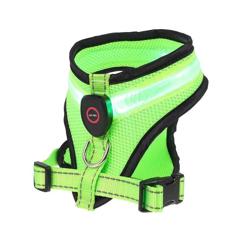 Rechargeable Mesh LED Dog Harness