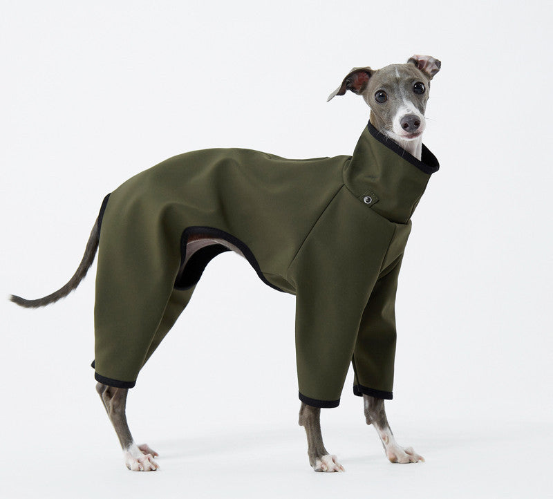 Durable Dog Raincoat Four Feet Windproof Jacket