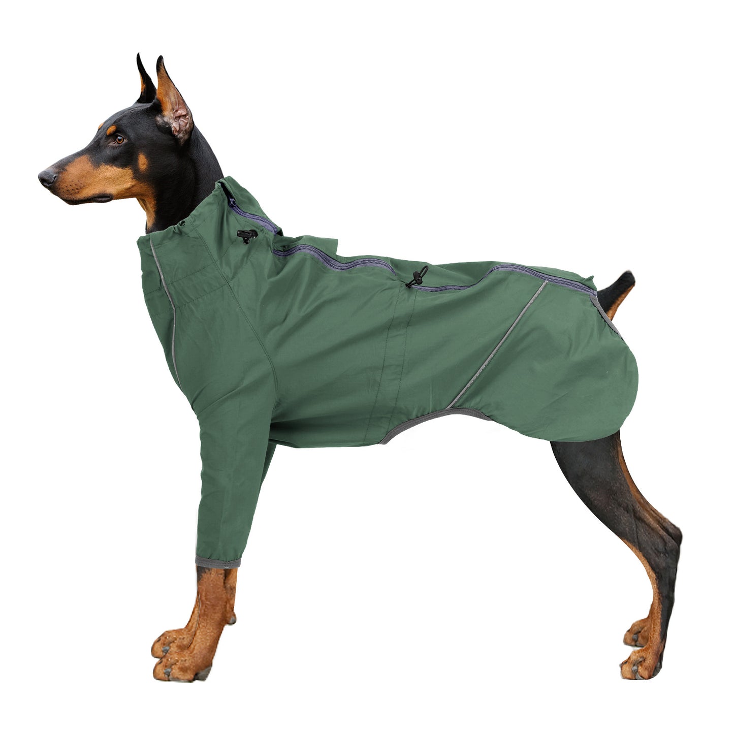 Traction Hole Reflective Dog Coat