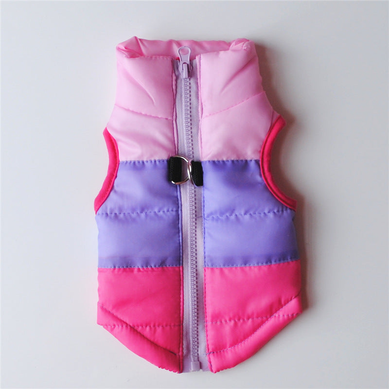 Warm Colorful Harness Dog Vest