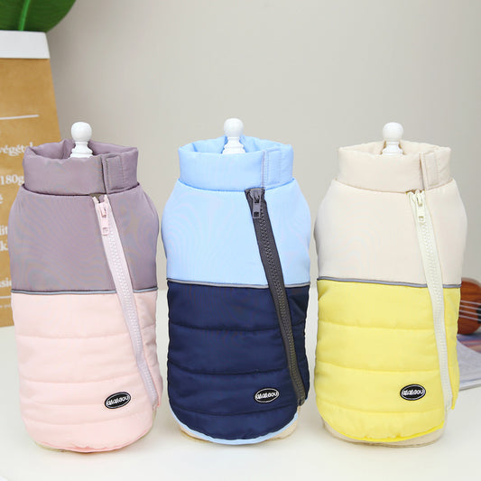 Cute Warm Pet Vest Side Zipper