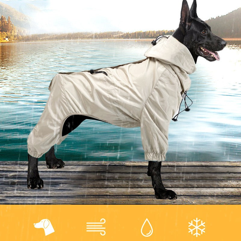 Four Legged Waterproof Dog Raincoat