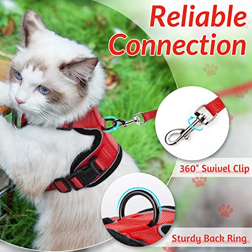 rabbitgoo Cat Harness and Leash for Walking, Escape Proof Soft Adjustable Vest