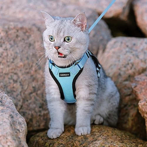 rabbitgoo Cat Harness and Leash for Walking, Escape Proof Soft Adjustable Vest