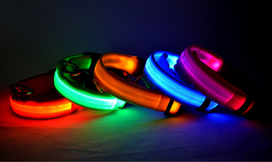 Nylon LED Luminous Dog Collar