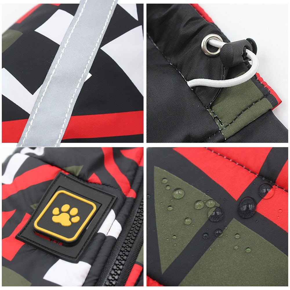 Warm Reflective Waterproof Dog Coat