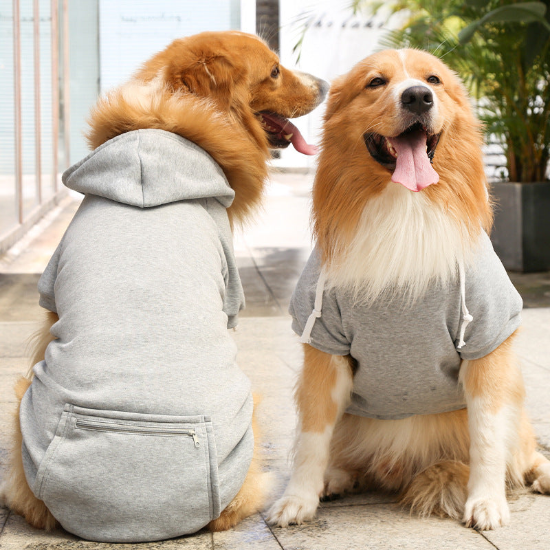 Fashion Zipper Pocket Dog Sweater