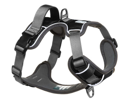 Embark Urban Dog Harness, No-Pull Reflective Trim Dog Harness for Small, Medium & Large Dogs - Heavy Duty Oxford, 2 Leash Clips & Gel Lined Handle.