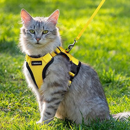 rabbitgoo Cat Harness and Leash for Walking, Escape Proof Soft Adjustable Vest