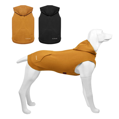 2 Pieces Basic Cotton Dog Hoodie Sweater, Soft Pet Clothes Dog Sweatshirts