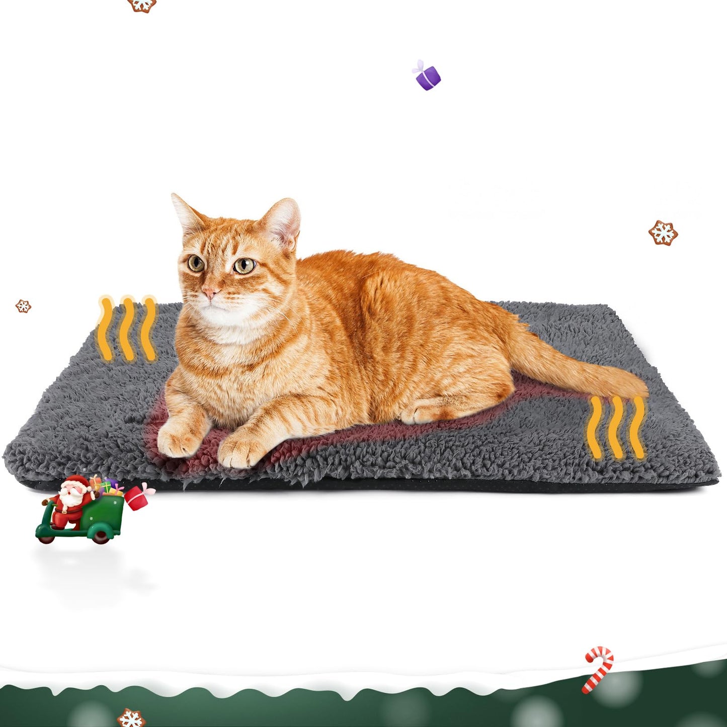 Self Warming Cat Bed Self Heating Cat Dog Mat 24 x 18 inch Extra Warm Thermal Pet Pad