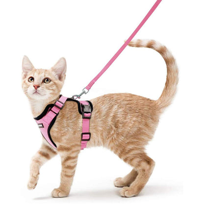 rabbitgoo Cat Harness and Leash for Walking, Escape Proof Soft Adjustable Vest