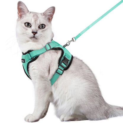 rabbitgoo Cat Harness and Leash for Walking, Escape Proof Soft Adjustable Vest