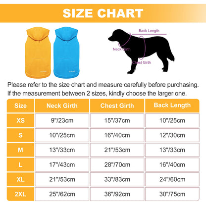 2 Pieces Basic Cotton Dog Hoodie Sweater, Soft Pet Clothes Dog Sweatshirts