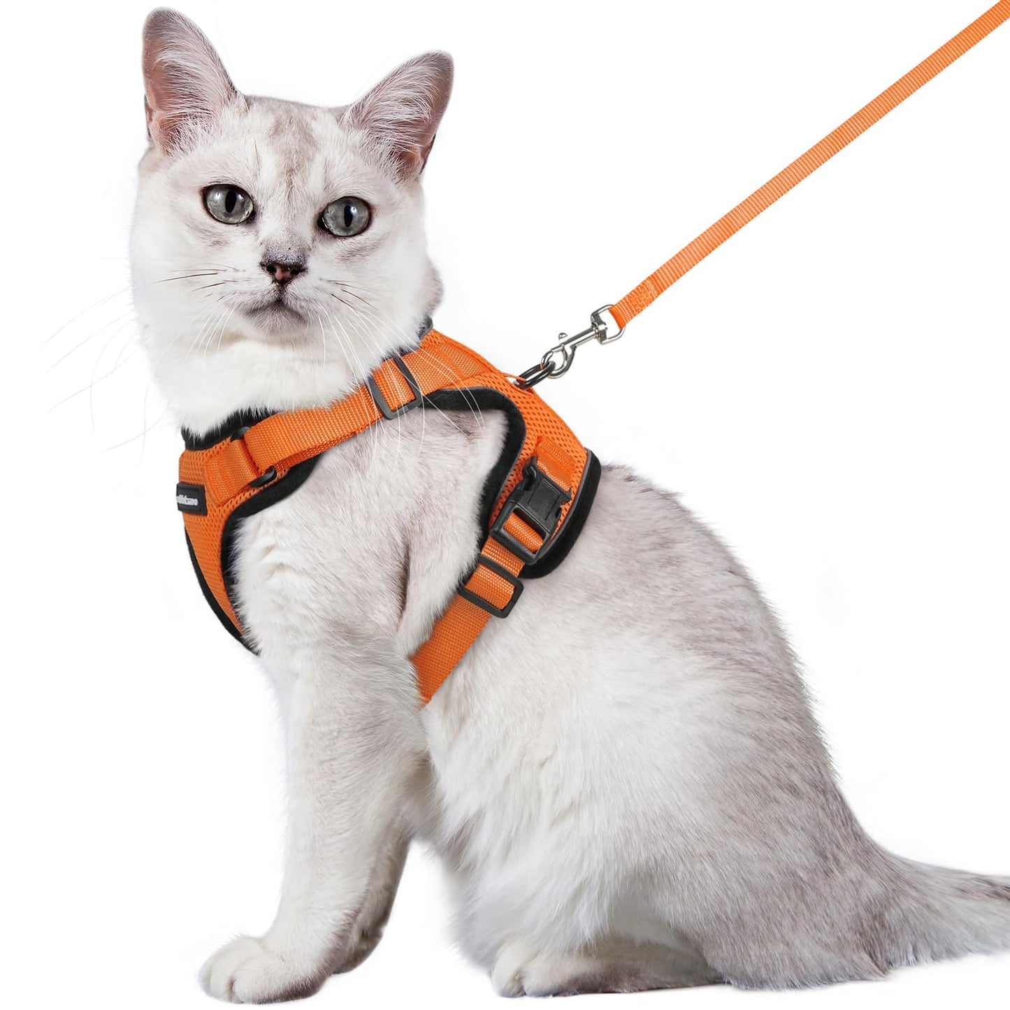 rabbitgoo Cat Harness and Leash for Walking, Escape Proof Soft Adjustable Vest