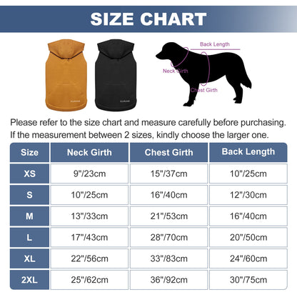 2 Pieces Basic Cotton Dog Hoodie Sweater, Soft Pet Clothes Dog Sweatshirts