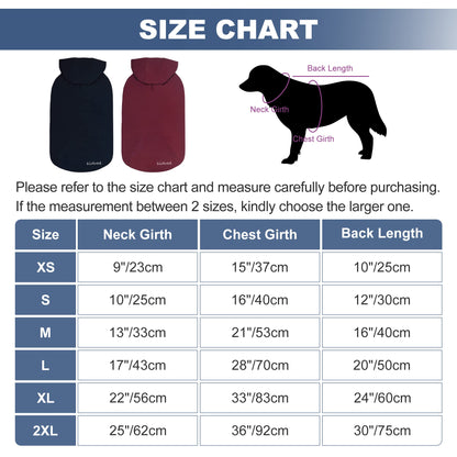 2 Pieces Basic Cotton Dog Hoodie Sweater, Soft Pet Clothes Dog Sweatshirts