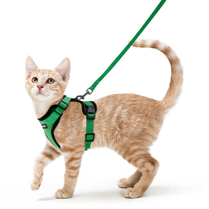 rabbitgoo Cat Harness and Leash for Walking, Escape Proof Soft Adjustable Vest