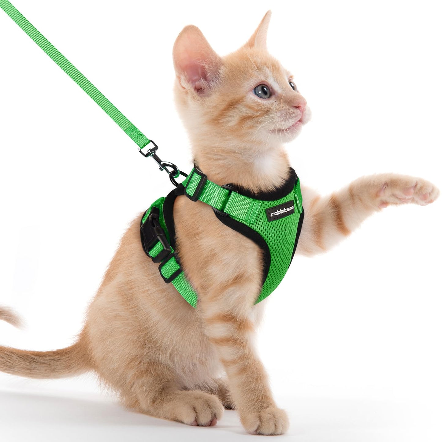 rabbitgoo Cat Harness and Leash for Walking, Escape Proof Soft Adjustable Vest