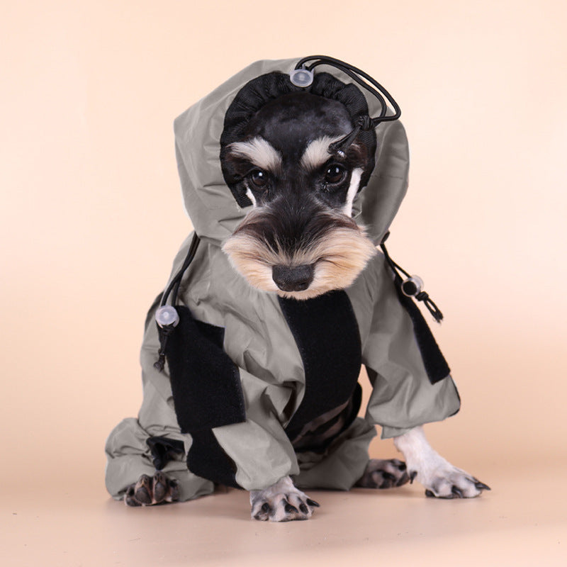 Dog Raincoat Tactical Reflective Shell Waterproof Jacket