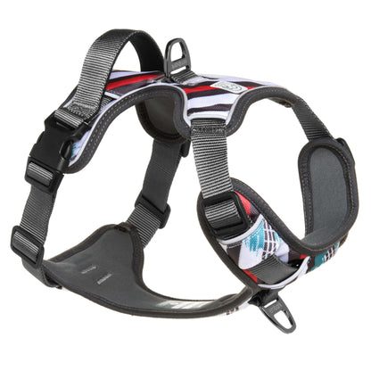 Embark Urban Dog Harness, No-Pull Reflective Trim Dog Harness for Small, Medium & Large Dogs - Heavy Duty Oxford, 2 Leash Clips & Gel Lined Handle.