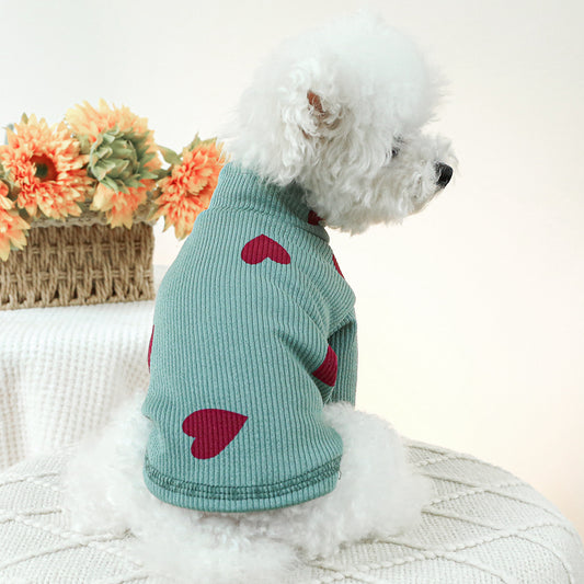 Cute Heart Pet Sweater