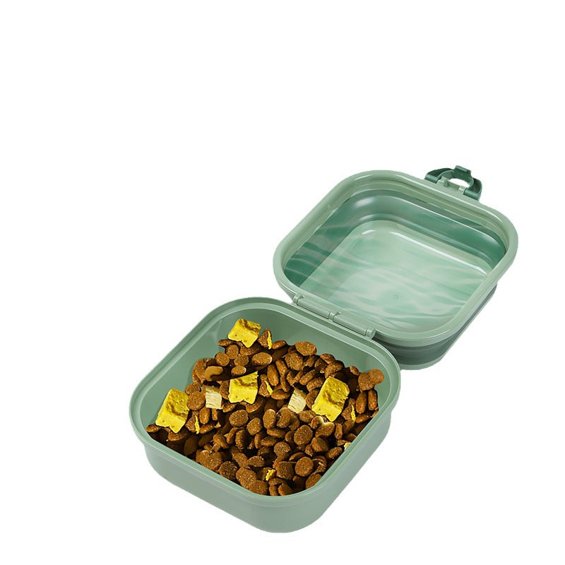 Double-layer Outdoor Folding Pet Bowl