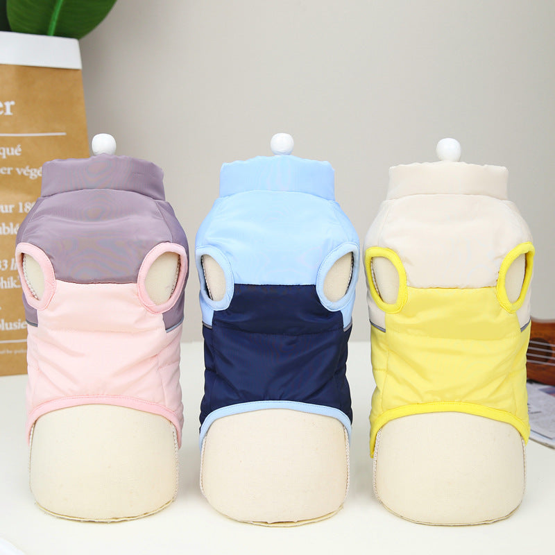 Cute Warm Pet Vest Side Zipper