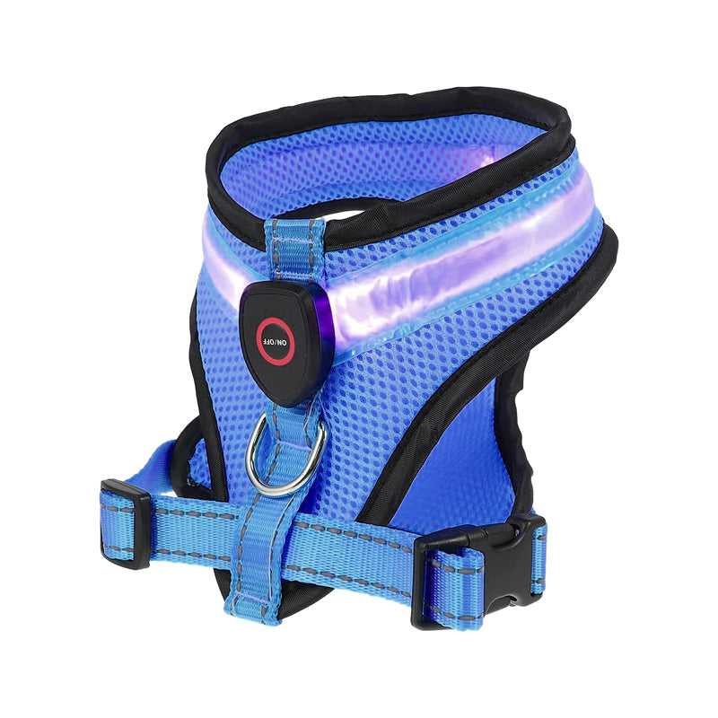 Rechargeable Mesh LED Dog Harness